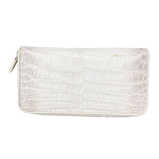 クロコダイル財布 ISOLA WHITE